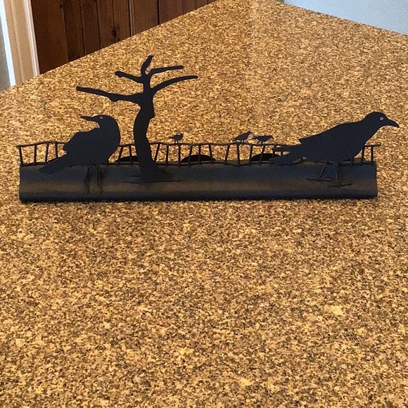 Hobby Lobby Holiday Crow Tealight Luminary Candle Table Top